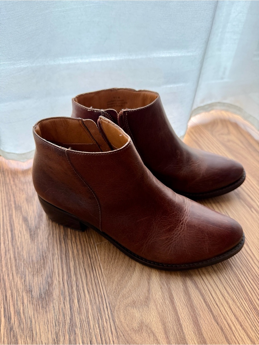 Matisse Brown Leather Ankle Booties
